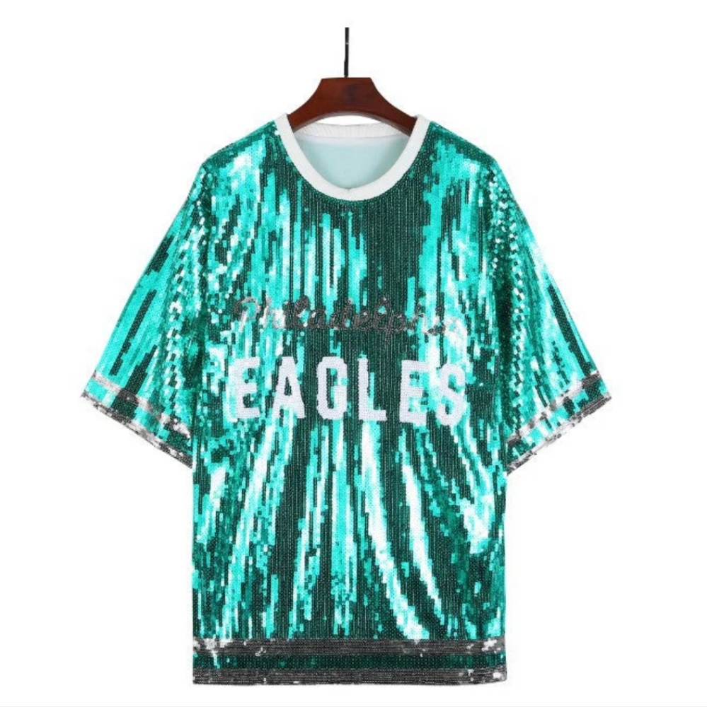 Philadelphia Eagles Sequin Mini Dress in Green